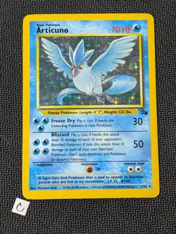 Articuno 2/62 - Fossil Unlimited Holo Rare Pokemon TCG LP - Image 1