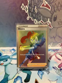 Pokemon TCG Shauna 278/264 Secret Rare Rainbow Swsh08: Fusion Strike NM - Image 1