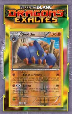Geolithe Reverse - NB06:Dragons Exaltes - 66/124 - Carte Pokemon Francaise - Image 1