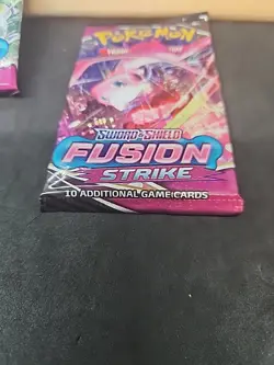 Pokemon Sword & Shield - Fusion Strike Pack Art Set! 4 Lot Sealed Booster Packs! - Image 3