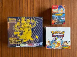 Pokemon TCG Surging Sparks ETB, Booster Box & Booster Bundle Sealed Lot - Image 1
