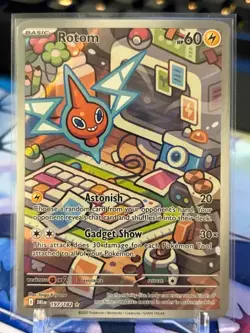 Pokemon Rotom Illustration Rare SV10: Destined Rivals 197/182 NM PACK FRESH - Image 1