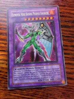 PL 1st Ed Elemental Hero Shining Phoenix Enforcer - EOJ-EN033 Ultra Rare Yugioh - Image 1