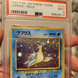 Pokemon Card Japanese Fossil No # 131 - Lapras Holo Rare Swirl PSA 9 Mint - Image 5