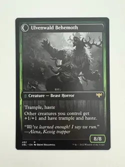 Ulvenwald Oddity / Behemoth MTG Magic the Gathering Card NM Near Mint DBL - Image 2