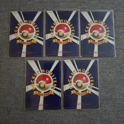 5x Japanese Neo Destiny Rare Trainer Pokemon Card Bundle WOTC Original Old Back - Image 2