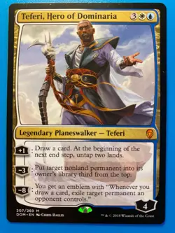 MTG 1x Teferi, Hero of Dominaria # 207 Dominaria Magic the Gathering Card x1 NM - Image 1