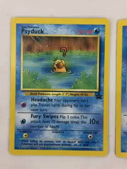 Lot of 2 1999 Pokemon Black Star Promo Card #20 Psyduck Excellent NM Unplayed - Image 4