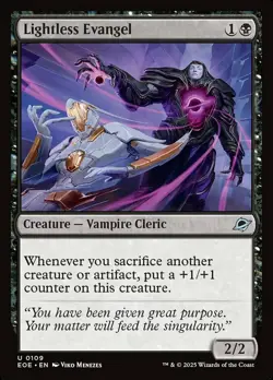 Lightless Evangel - Foil - Edge of Eternities #0109 MTG Magic The Gathering - Image 1