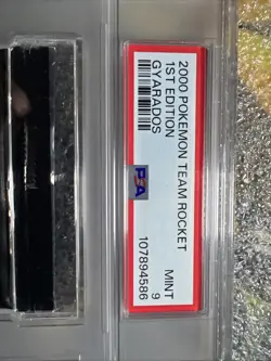 Gyarados PSA 9 Mint TEAM ROCKET 1st Edition Sealed Booster Pack 2000 Pokemon - Image 4