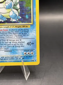 Blastoise 002/102 Base Set Holo Pokemon TCG - Image 4
