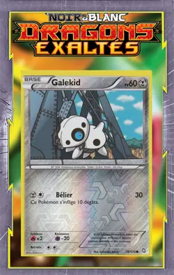 Galekid Reverse - NB06:Dragons Exaltes - 78/124 - Carte Pokemon Francaise - Image 1