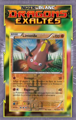 Limonde Reverse - NB06:Dragons Exaltes - 70/124 - Carte Pokemon Francaise - Image 1