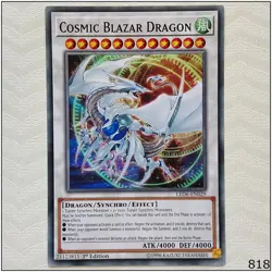 Cosmic Blazar Dragon - LED6-EN029 - Common 1st Edition Yugioh - Image 1