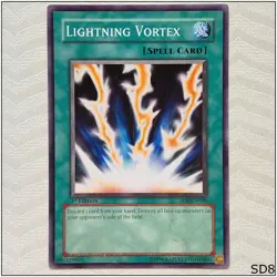 Lightning Vortex - SD8-EN026 - Common 1st Edition Yugioh - Image 1