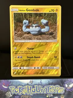 Pokemon Card Alolan Geodude 35/181 Team Up REVERSE HOLO NM - Image 1