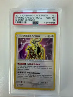 Pokemon TCG Shining Arceus Shining Legends Holo Card 57/73 PSA 10 - Image 1