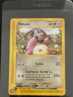 Pokemon Card Aquapolis Miltank 94/147 WOTC 2002 Nintendo E-Series - Image 1
