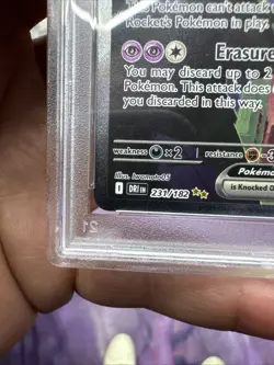 Pokemon 2025 Dri en Rockets Mewtwo EX Special Illustration Card 231/182 PSA 9 - Image 3