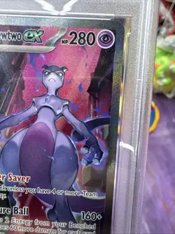 Pokemon 2025 Dri en Rockets Mewtwo EX Special Illustration Card 231/182 PSA 9 - Image 5
