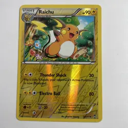 Raichu - 28/111 - Reverse Holo Furious Fists XY TCG - Pokemon Card - NM - Image 1
