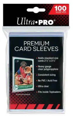 Ultra PRO 2.5" x 3.5" Premium Card Sleeves (100ct) For Collector Cards 74427813857 - Image 1