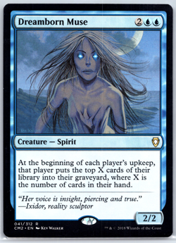 MTG Dreamborn Muse #41 Commander Anthology Volume II Regular Rare Magic Card NM - Image 1