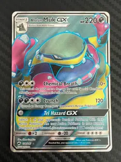Pokemon TCG Alolan Muk GX Full Art Holo Card 138/147 Sm-Burning Shadows NM - Image 1