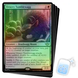 FOIL ORNERY TUMBLEWAGG X4 Outlaws Of Thunder Junction OTJ Magic MTG MINT CARD - Image 1
