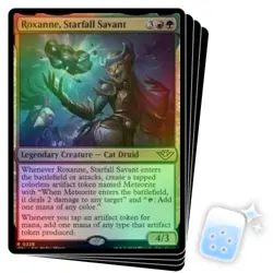 FOIL ROXANNE, STARFALL SAVANT X4 Outlaws Of Thunder Junction OTJ Magic MTG CARD - Image 1