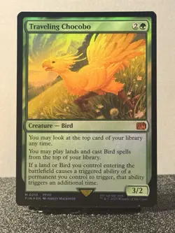 Traveling Chocobo Foil 210 FIN Final Fantasy MTG - Image 1
