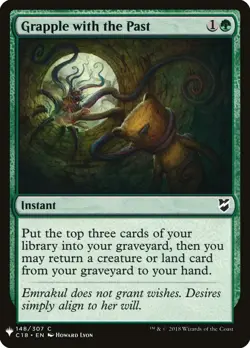 Grapple with the Past 148 PLST C18 MTG Green Instant Mill 2018 Common Lyon EN - Image 1