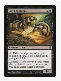 Scrib Nibblers | MTG ROE | EDH Commander Mill Rat Landfall | LP - Image 1