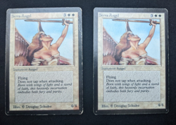 Magic MTG 2x Beta Serra Angel HP Poor Rare Old School Gathering www_MoxBeta_com - Image 1