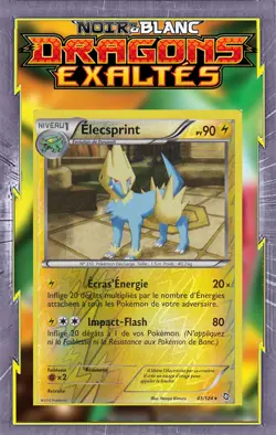 Elecsprint Reverse - NB06:Dragons Exaltes - 43/124 - Carte Pokemon Francaise - Image 1