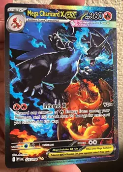 Mega Charizard X EX SIR 125/094(English) Phantasmal Flames Pokemon(grade worthy) - Image 1