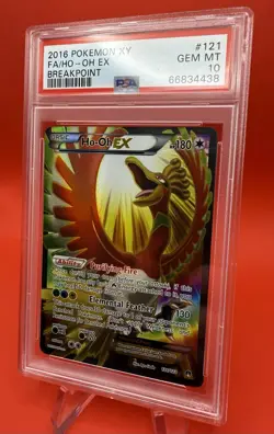 2016 Pokemon XY Breakpoint #121 Ho-Oh EX FA PSA 10 GEM MINT Full Art 121/122 - Image 3