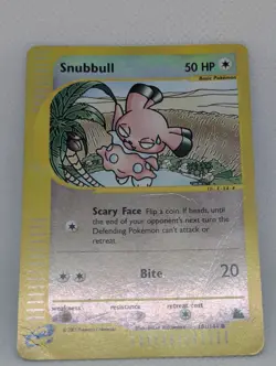 Snubbull 101/144 Skyridge Reverse Holo Rare Pokemon TCG Nintendo - Image 3