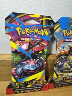 Pokemon TCG Mega Evolution Sleeved Booster ART SET Lot Of 4 Individual Packs - Image 2