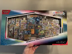 LOT OF 5 Pokemon Prismatic Evolutions Lucario Ex+Tyranitar Ex Premium Collection - Image 2