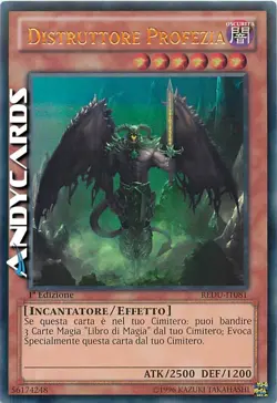 DISTRUTTORE PROFEZIA (Prophecy Destroyer) • Ultra R • REDU IT081 • 1Ed • Yugioh! - Image 1