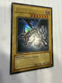 Red-Eyes Black Dragon Yugioh! SDJ-001 1st Edition LP/NM - Image 4
