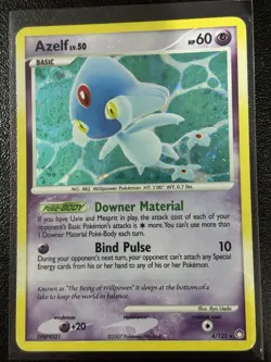 Azelf 4/123 Holo Rare 2007 Mysterious Treasures Pokemon Card MP - Image 1