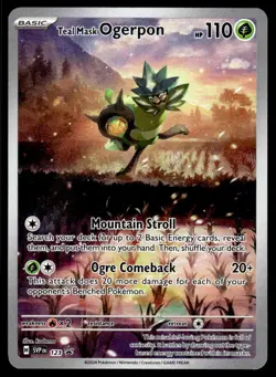 Pokemon TCG SV: Scarlet & Violet Promo Cards #123 Teal Mask Ogerpon NM - Image 1