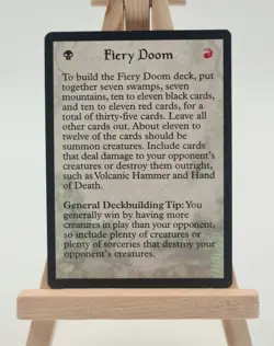 Strategy Card: Fiery Doom 2 Portal 1 Magic Karte MTG englisch - Image 1