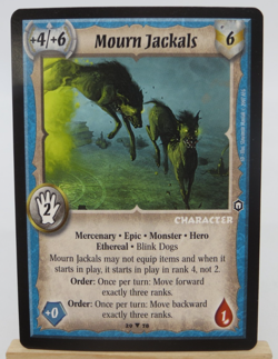WARLORD Saga of the Storm CCG Mercenary Character Card MOURN JACKALS 29/78 - Image 1