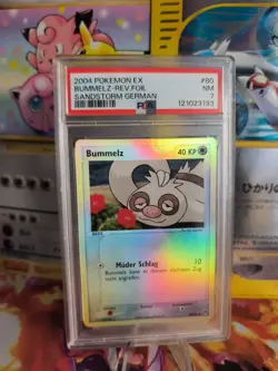 Pokemon Card Bummelz Ex Sandstorm Sandsturm Reverse Holo Deutsch Japanese PSA 7 - Image 1