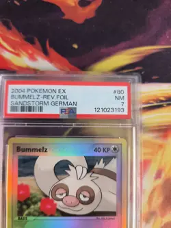 Pokemon Card Bummelz Ex Sandstorm Sandsturm Reverse Holo Deutsch Japanese PSA 7 - Image 4