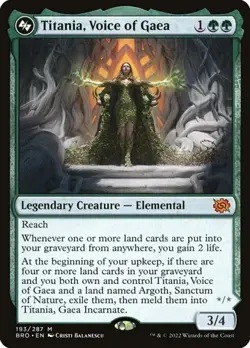 Titania, Voice of Gaea BRO NM MTG - Image 1