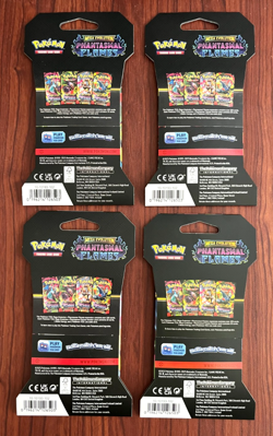 Pokemon Mega Evolution Phantasmal Flames Booster Pack Art Set 4 Pack SEALED - Image 2